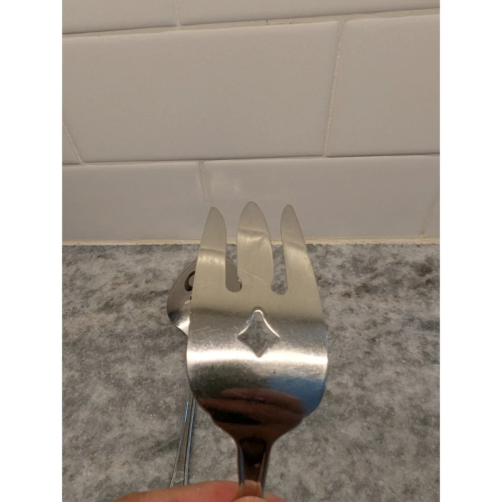Oneida MORNING BLOSSOM Stainless Flatware Serving Spoon And Fork‎